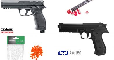Umarex HDP50 és Kimar LTL Alfa 1.50 paintball/pepperball kilövő pisztolyok