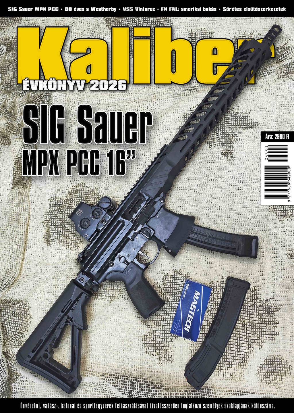 Kaliber Évkönyv 2026 címlap